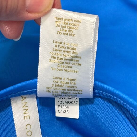 Anne Cole | Live In Color Strapless Bandeau Keyhole Shirred One Piece Swimsuit 8 - Picture 14 of 15